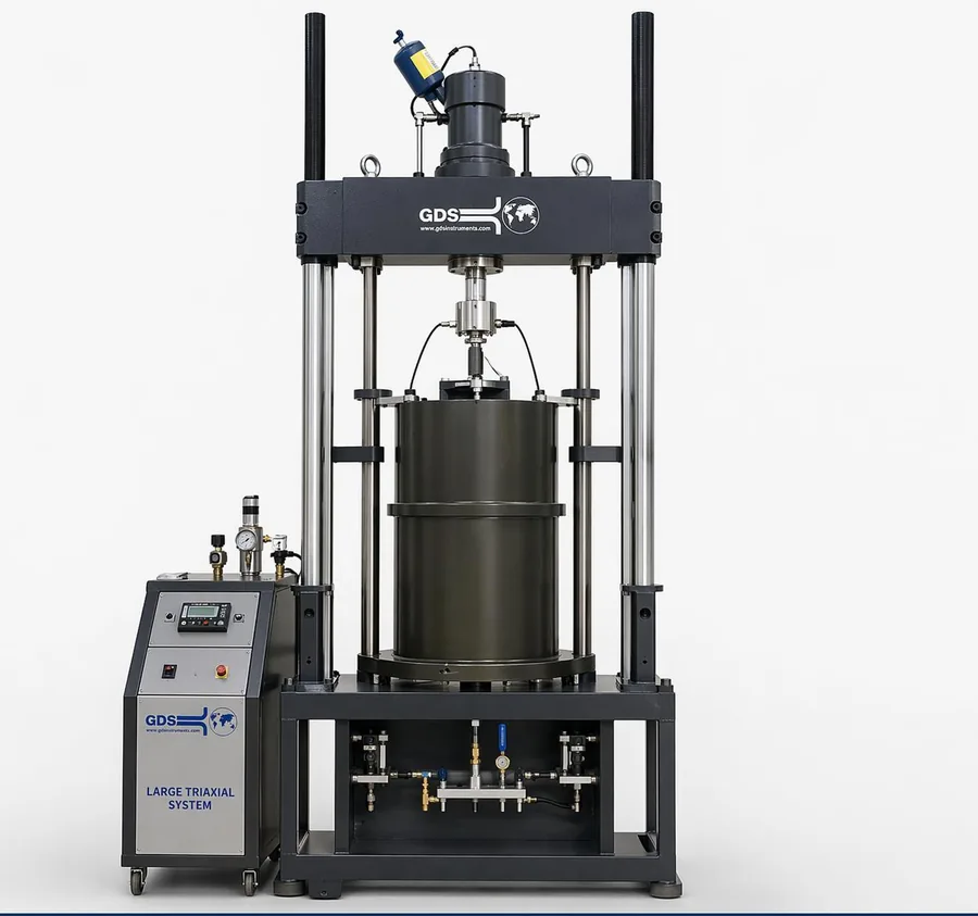 Large Triaxial System with Frame — real equipment used by PVGC network labs